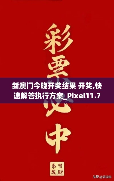 新澳门今晚开奖结果 开奖,快速解答执行方案_Pixel11.706