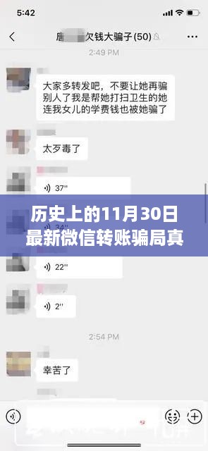 揭秘微信转账骗局背后的真相与友情力量，历史暖心故事回顾与揭秘日（11月30日）