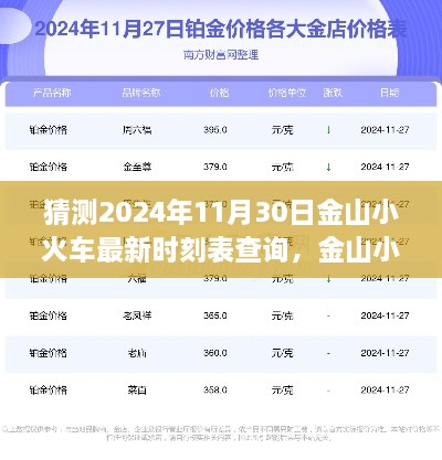 金山小火车最新时刻表预测，2024年11月30日时刻表查询指南（适用于初学者与进阶用户）