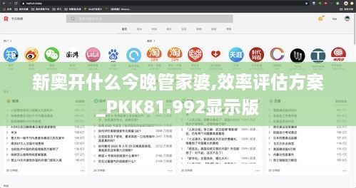 新奥开什么今晚管家婆,效率评估方案_PKK81.992显示版