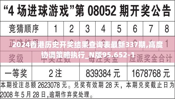 2024香港历史开奖结果查询表最新337期,高度协调策略执行_N版95.652-1