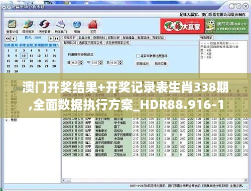 澳门开奖结果+开奖记录表生肖338期,全面数据执行方案_HDR88.916-1