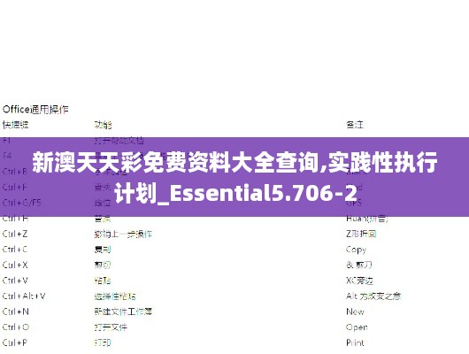 新澳天天彩免费资料大全查询,实践性执行计划_Essential5.706-2