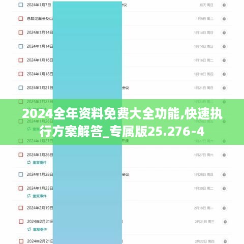 2024全年资料免费大全功能,快速执行方案解答_专属版25.276-4