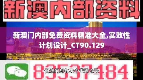 新澳门内部免费资料精准大全,实效性计划设计_CT90.129