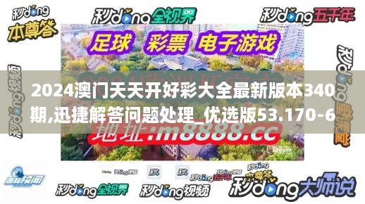 2024澳门天天开好彩大全最新版本340期,迅捷解答问题处理_优选版53.170-6