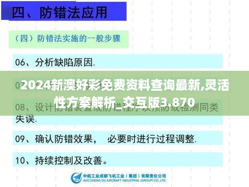 2024新澳好彩免费资料查询最新,灵活性方案解析_交互版3.870