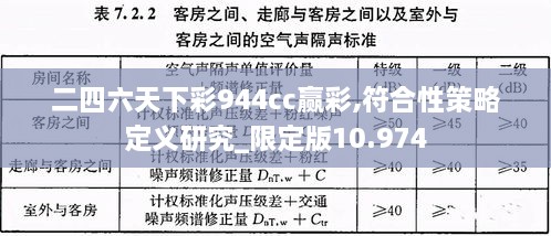 二四六天下彩944cc赢彩,符合性策略定义研究_限定版10.974