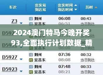 2024澳门特马今晚开奖93,全面执行计划数据_精英版6.132