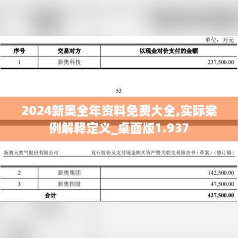 2024新奥全年资料免费大全,实际案例解释定义_桌面版1.937