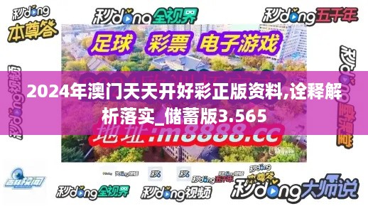 2024年澳门天天开好彩正版资料,诠释解析落实_储蓄版3.565