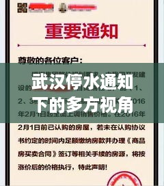 武汉停水事件，多方视角解读与个体立场探讨