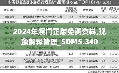 2024年澳门正版免费资料,现象解释管理_5DM5.340