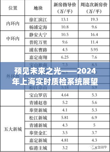 预见未来之光，上海实时质检系统展望（2024年）