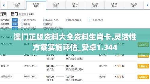 澳门正版资料大全资料生肖卡,灵活性方案实施评估_安卓1.344