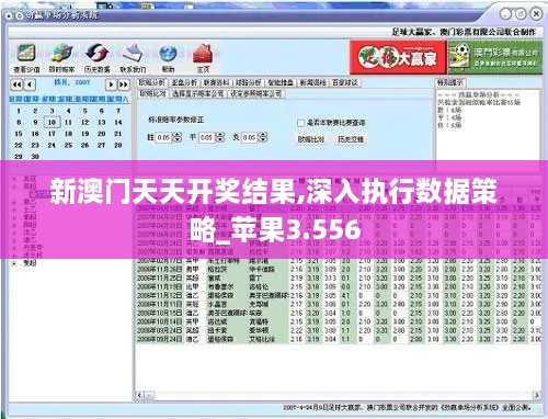 新澳门天天开奖结果,深入执行数据策略_苹果3.556