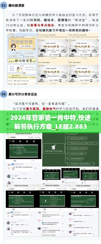 2024年管家婆一肖中特,快速解答执行方案_LE版2.883