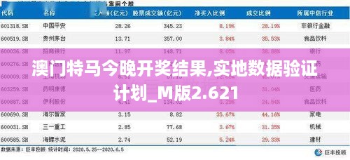 澳门特马今晚开奖结果,实地数据验证计划_M版2.621