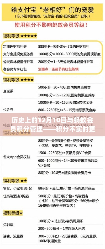 历史上的12月10日与蚂蚁会员积分管理，积分不实时更新解决方案详解