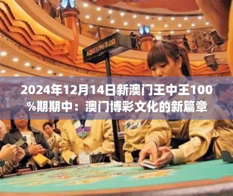 2024年12月14日新澳门王中王100%期期中：澳门博彩文化的新篇章