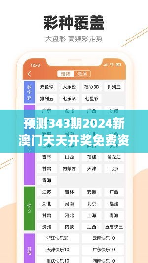 预测343期2024新澳门天天开奖免费资料大全最新：深入解析图表趋势