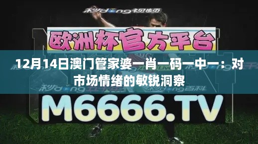 12月14日澳门管家婆一肖一码一中一：对市场情绪的敏锐洞察