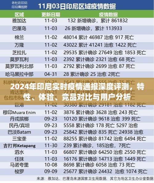 2024年印尼实时疫情通报深度解析，特性、体验、竞品对比及用户分析