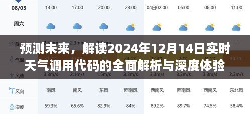 解读未来天气，2024年12月14日实时天气调用代码深度解析与体验报告