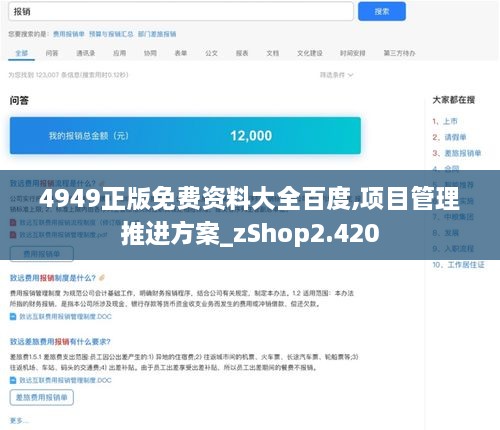 4949正版免费资料大全百度,项目管理推进方案_zShop2.420