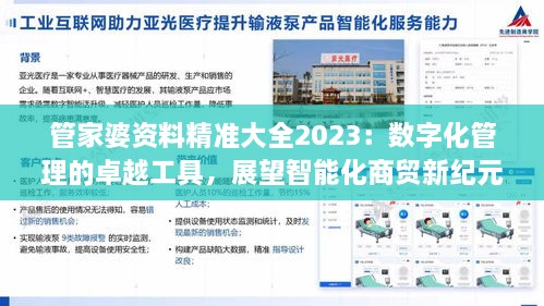 管家婆资料精准大全2023：数字化管理的卓越工具，展望智能化商贸新纪元