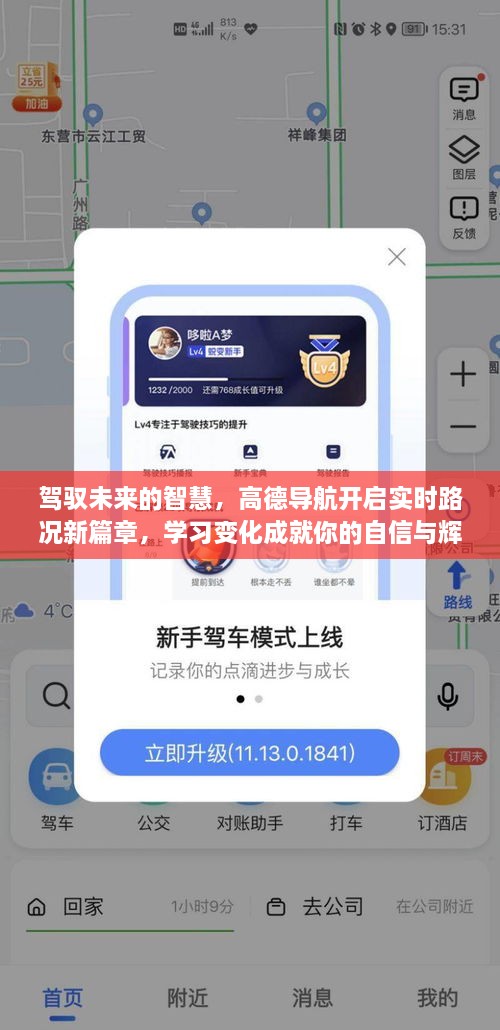 高德导航开启实时路况新时代，驾驭变化，成就自信与辉煌之路