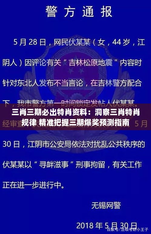 三肖三期必出特肖资料：洞察三肖特肖规律 精准把握三期爆奖预测指南