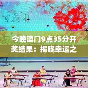 今晚澳门9点35分开奖结果：揭晓幸运之夜的辉煌时刻