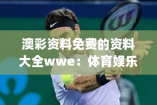 澳彩资料免费的资料大全wwe：体育娱乐界的精彩格斗大赛科普