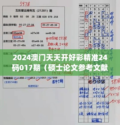 2024澳门天天开好彩精准24码017期（硕士论文参考文献格式）