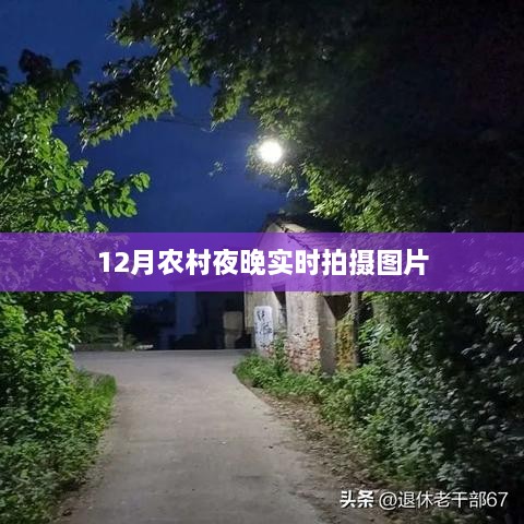 农村夜晚实拍，宁静祥和的冬季田野风光