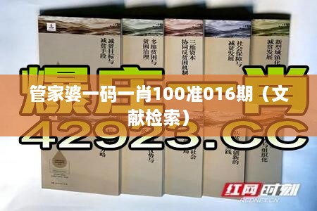 管家婆一码一肖100准016期（文献检索）