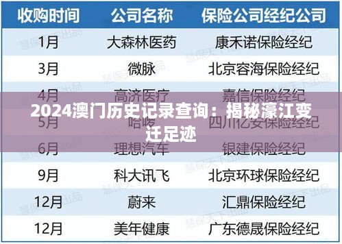 2024澳门历史记录查询：揭秘濠江变迁足迹